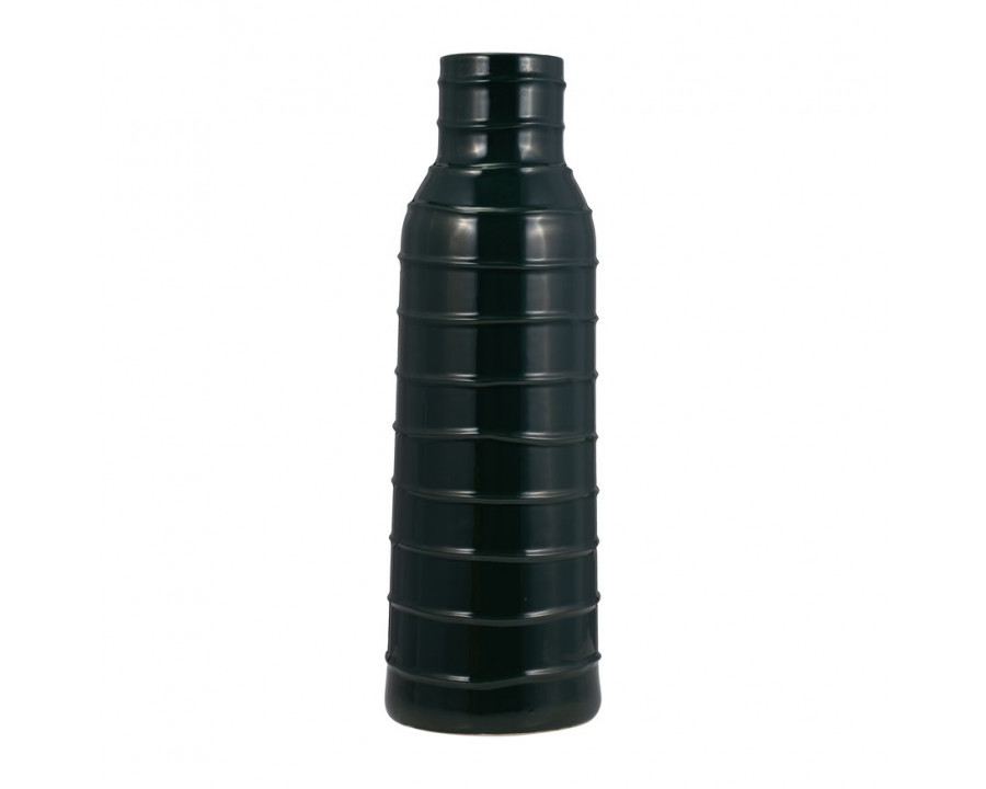 Sagebrook 20" Ceramic Tribal Vase - Forest Green