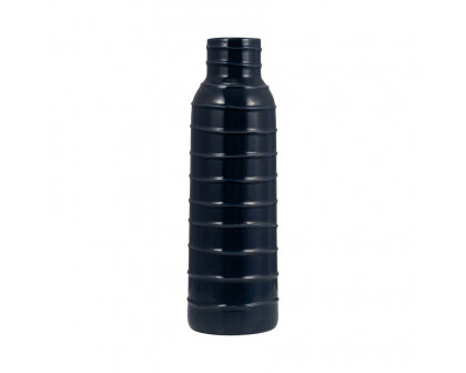 Sagebrook 17" Ceramic Tribal Vase - Navy Blue