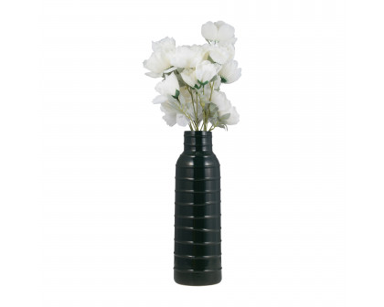 Sagebrook™ 17" Ceramic Tribal Vase - Forest Green