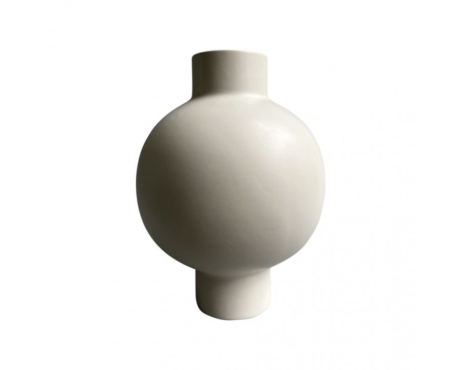 Sagebrook 11" Ceramic Bubble Vase - Creme