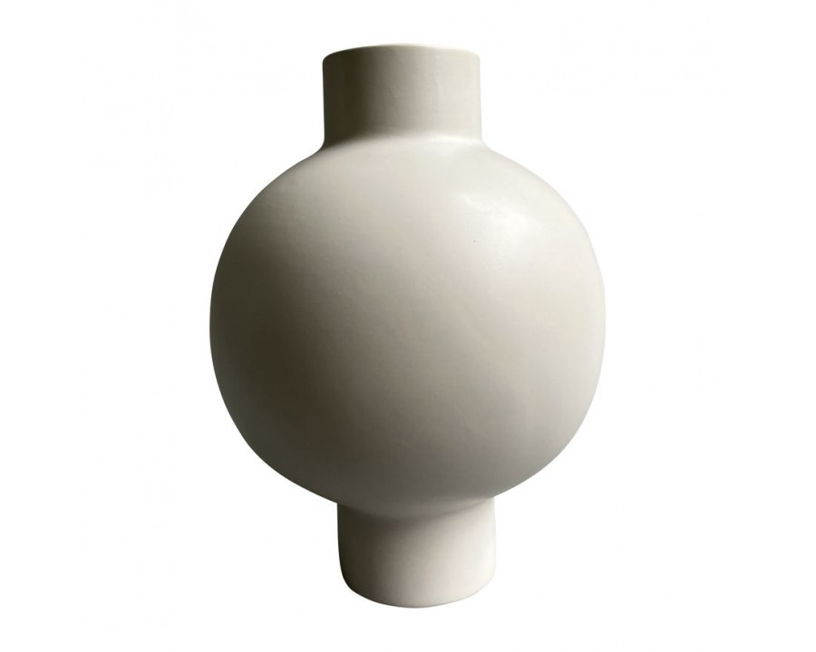 Sagebrook 18" Ceramic Bubble Vase - Creme