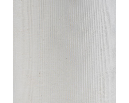 Sagebrook 16" Ceramic Ridged Vase - White