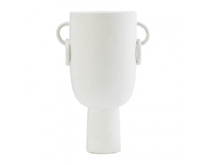 Sagebrook - 13" Ceramic Ridged Vase