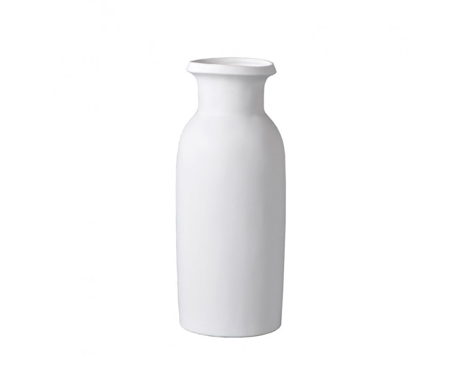 Sagebrook 16" Ceramic Tall Slim Vase - White