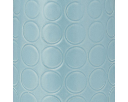 Sagebrook 12" Ceramic Circles Vase - Aqua Haze