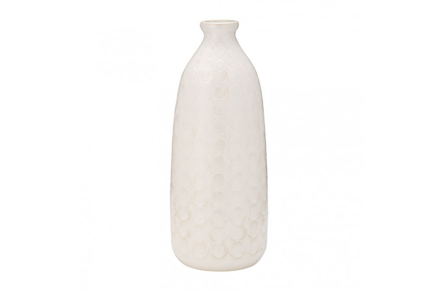 Sagebrook™ 16" Ceramic Circles Vase - Beige