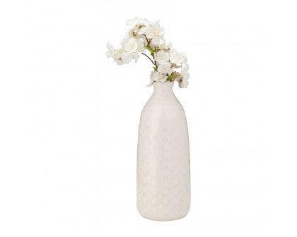 Sagebrook™ 16" Ceramic Circles Vase - Beige