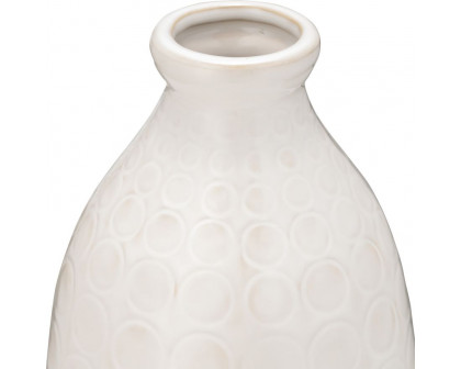 Sagebrook™ 16" Ceramic Circles Vase - Beige