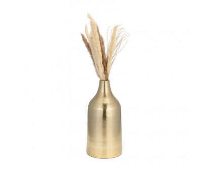 Sagebrook 12" Metal Bottle Vase - Gold