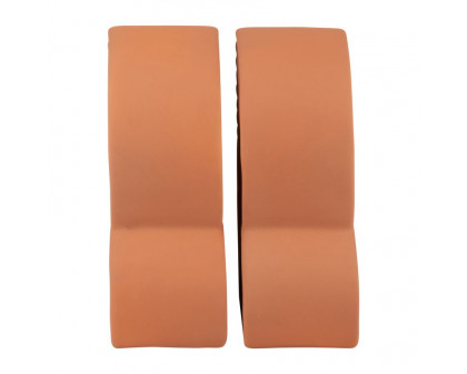 Sagebrook™ 13"x10" Ceramic Arches Bookends (Set Of 2) - Terracotta