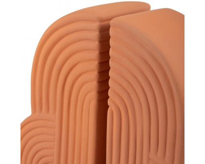 Sagebrook™ 13"x10" Ceramic Arches Bookends (Set Of 2) - Terracotta