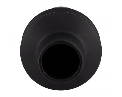 Sagebrook 11" Ceramic Modern Vase - Black