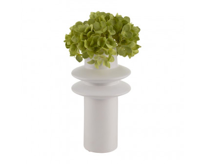 Sagebrook™ 11" Ceramic Modern Vase - White