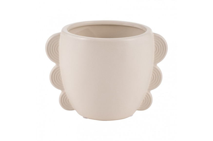 Sagebrook™ 5" Ceramic Eared Vase - Cotton