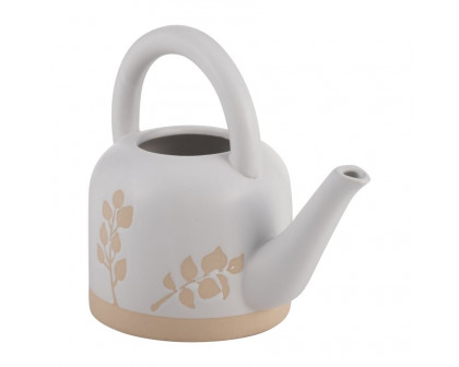 Sagebrook 7" Ceramic Watering Can - Ivory