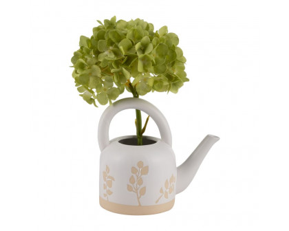 Sagebrook 7" Ceramic Watering Can - Ivory