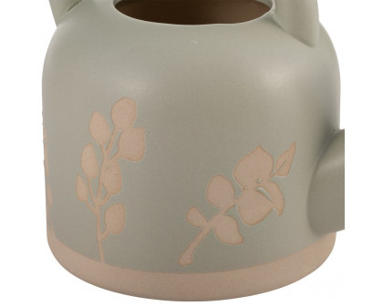 Sagebrook 7" Ceramic Watering Can - Cucumber