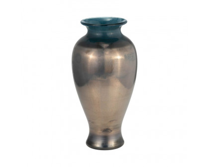 Sagebrook 12" Glass Olpe Vase - Teal