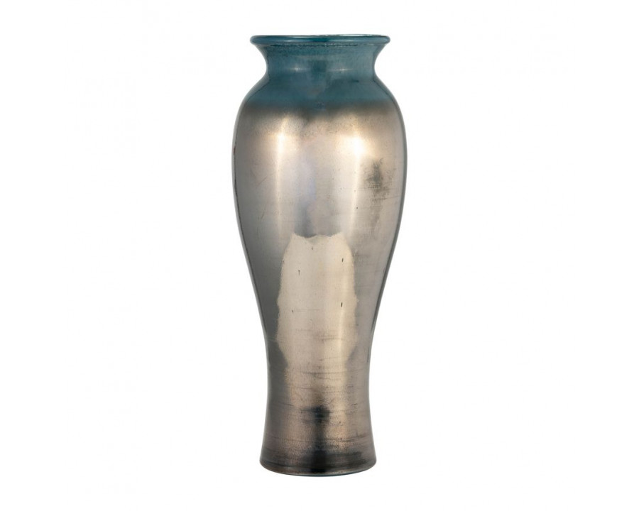 Sagebrook 16" Glass Olpe Vase - Teal