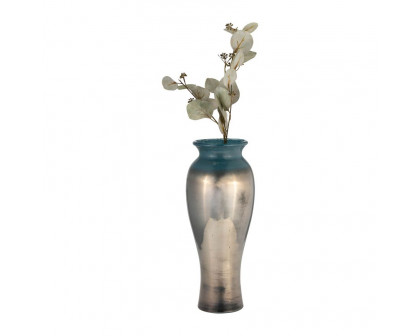 Sagebrook 16" Glass Olpe Vase - Teal