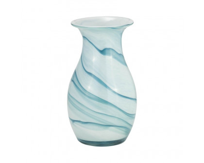 Sagebrook 10" Glass 2-tone Vase