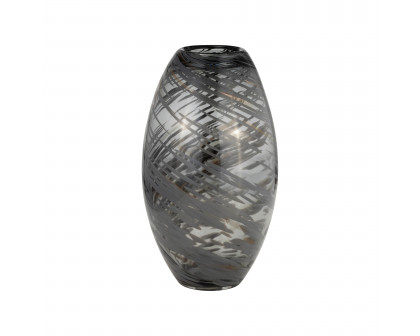 Sagebrook 9" Glass Swirl Vase