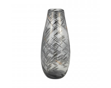 Sagebrook 9" Glass Swirl Vase