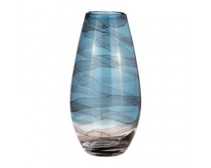 Sagebrook 9" Glass Swirl Vase