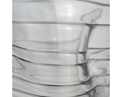 Sagebrook 8" Glass Pinched Vase - Smoke