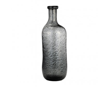 Sagebrook 17" Glass Irregular Shape Vase - Smoke