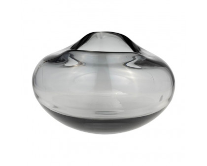 Sagebrook 10" Glass Irregular Shape Bowl - Smoke