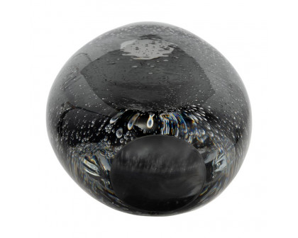 Sagebrook - 9" Glass Ellipse Vase in Smoke