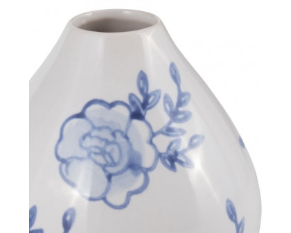 Sagebrook - 5" Ceramic Chinoiserie Bud Vase in Blue/White