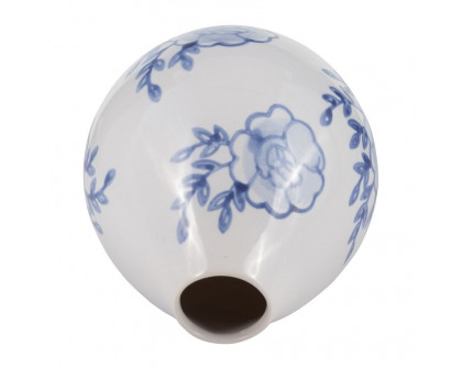 Sagebrook - 5" Ceramic Chinoiserie Bud Vase in Blue/White