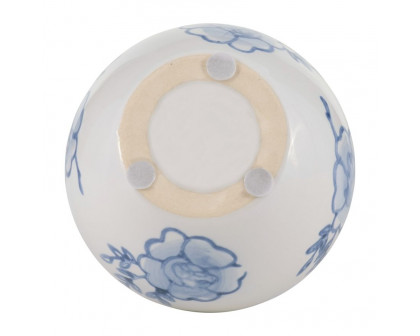 Sagebrook - 5" Ceramic Chinoiserie Bud Vase in Blue/White