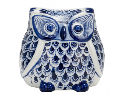 Sagebrook 5" Ceramic Chinoiserie Owl