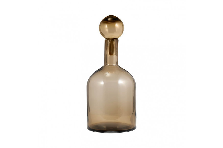 Sagebrook™ 17" Glass Bottle With Stopper - Taupe