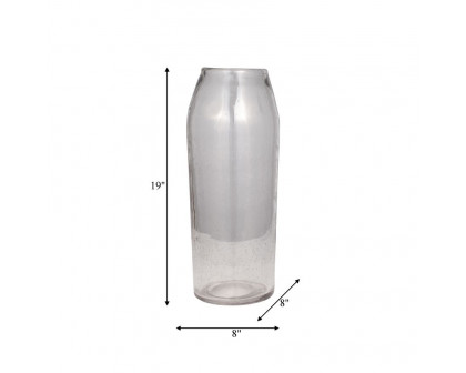 Sagebrook™ 29" Glass Floor Vase Bubble - Clear