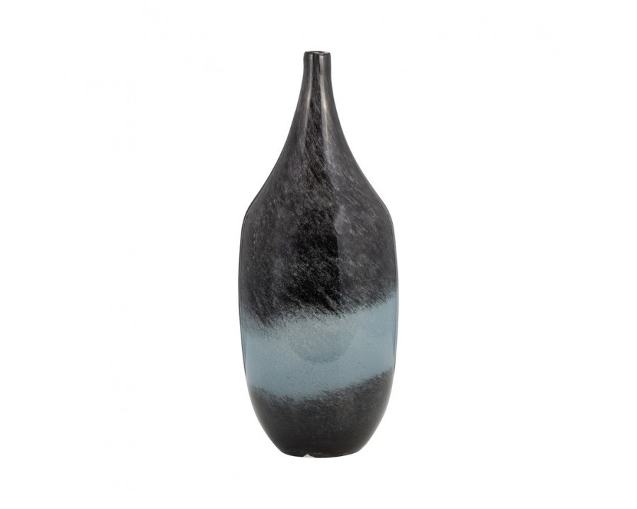 Sagebrook 14" Glass Vase - Blue Ombre