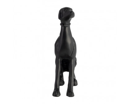 Sagebrook 8" Metal Dog Sitting - Black