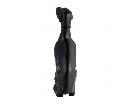 Sagebrook 8" Metal Dog Sitting - Black