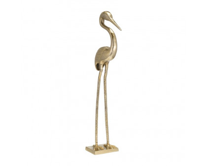 Sagebrook - 32" Metal Casted Heron in Gold