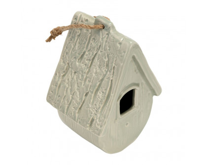 Sagebrook Ceramic Decorative Light Green Old Bird House