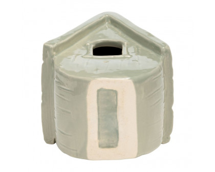 Sagebrook Ceramic Decorative Light Green Old Bird House