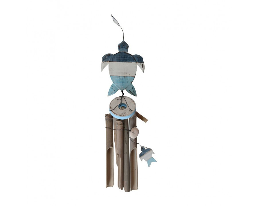 Sagebrook 26" Wood Fish Windchime