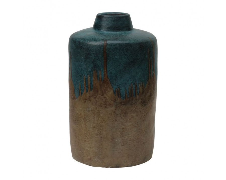 Sagebrook 12" Terracotta 2-tone Vase