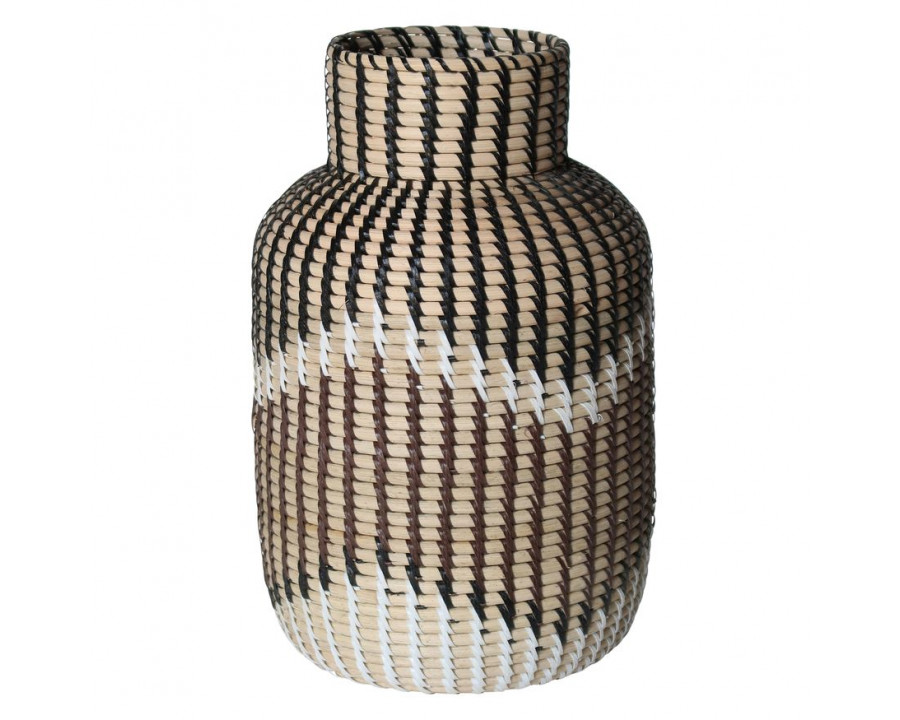 Sagebrook - 13" Rattan Woven Vase in Multi