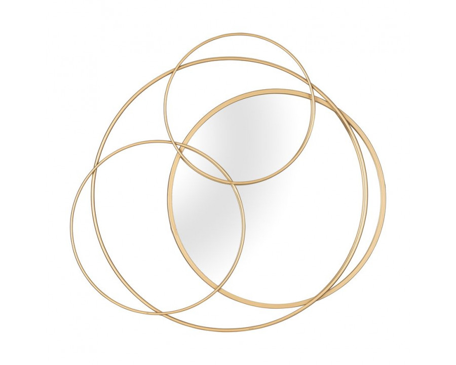 Sagebrook - Metal Mirrored Round Wall Decor in Gold