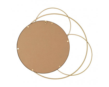 Sagebrook - Metal Mirrored Round Wall Decor in Gold