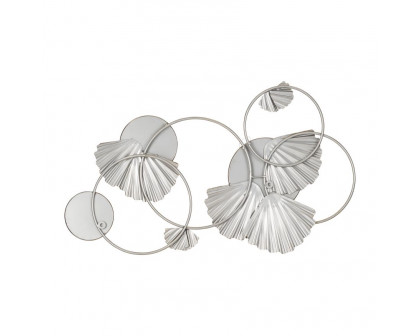 Sagebrook - Metal Fan Loops Mirrored Wall Decor in Gold